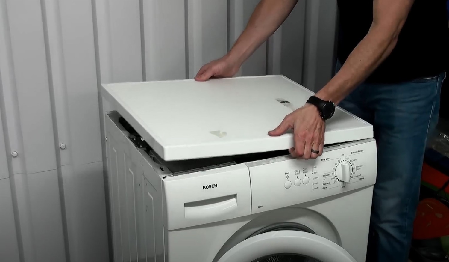 Bosch Washing Machine Door Seal Remove Lid